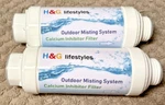2 - Misting System Calcium Inhibitor Filter For Patio Misters H&g. Fixed Price $32.95.