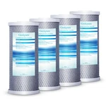 10-inch Whole House Carbon Block Water Filter -4.5" X 10"-5 Micron- Pack 4. Fixed Price $79.36.