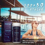 Easytest 7-way Pool Test Strips 150 Water Chemical Testing - White. Fixed Price $26.47.