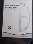 8 Pcs Replacement Pet Water Fountain Filter Compatible Eufy. Fixed Price $11.95.