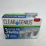 Clear Genius Filter Water Pod Refills (pack Of 3)- Brand New. Fixed Price $18.99.
