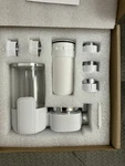 New Reinmoson Faucet Water Filter For Sink, Filtration System, White. Fixed Price $15.00.