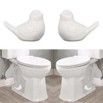 2 Pcs Ceramic Bird Toilet Floor Bolt Caps,cute Screw Caps Decorat.... Fixed Price $22.16.