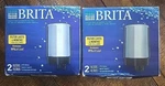 Lot Of 2 Brita Chrome Tap Water Faucet Replacement Filter Pack Genuine 4 Total. Fixed Price $19.99.