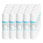 25 Pack 5 Micron 10"x2.5" Grooved Sediment Water Filter Replacement Whole House. Fixed Price $6.98.