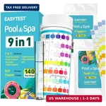 Easytest 9-way Pool Test Strips, 140 Strips For Hot Tub And Spa, Accurate Testin. Fixed Price $26.98.