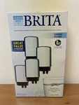 Brita Faucet Replacement Filters 4-pack Fr-200, Chrome New Sealed. Fixed Price $18.00.