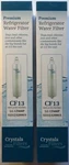 Lot Of 2 Crystala Cf13 Premium Refrigerator Water Filters Brand New. Fixed Price $14.00.