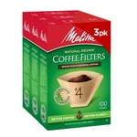 Melitta 4 Cone Coffee Filters, Unbleached Natural Brown, 100 Count Pack Of 3,. Fixed Price $17.65.