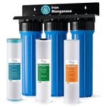 Ispring 3-stage Whole House Water Filter Iron Manganese Carbon 15 Gpm 5 Micron. Fixed Price $314.49.