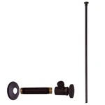 Westbrass Flat Head Toilet Kit With Round Handles, 1/2" X 3/8"od X20",d103kfh-62. Fixed Price $55.00.