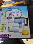 Great Value 5 Cup Water Filter Pitcher, 1 Included New. Fixed Price $15.62.