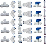 Lemoy 1/4" Od Quick Connect Push In To Water Tube Fitting For Ro Reverse. Fixed Price $21.28.