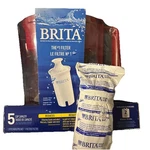 New 1 Brita 6 Cup Filtration System Red Pitcher #1 Filter + Bonus. Fixed Price $21.15.