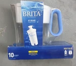 Brita New Sealed Large 10-cup Water Filter Pitcher With 2 Standard Filters. Fixed Price $18.99.