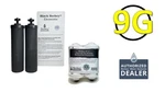 2 Black Berkey And Pf-2 Fluoride Filters - New Royal Big Crown Imperial Bb9. Fixed Price $415.00.