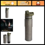 Grayl Ultrapress Titanium Water Purifier Filter Bottle Olive Drab. Fixed Price $305.99.