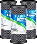Pureplus Coconut Shell Water Filter Cartridge Activated Carbon Block Cto Uni. Fixed Price $34.98.