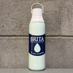 Brita Stainless Steel Premium Filtering Insulated Water Bottle, Glacier, 20 Oz. Fixed Price $23.99.