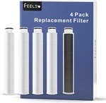 4 Pack Replacement Filters For Feelso Black Bathroom Faucet. Fixed Price $18.99.