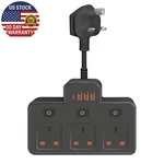 Uk Ac Plug Power Strip Wall Mounted Independent Switch Multitap Network Filter W. Fixed Price $24.05.
