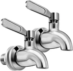 Beverage Dispenser Replacement Spigot, Stainless Steel 2 Piece, Silver. Fixed Price $28.99.