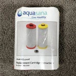 Aquasana Replacement Filter Cartridges 2 Pack Aq-5200r Red & Yellow Sealed!. Fixed Price $29.99.