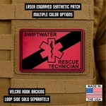 Swift Water Rescue Technician Patch - 2"x3" Hook & Loop Fire Team. Fixed Price $6.95.