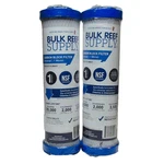 2-pack Bulk Reef Supply Carbon Block Filters 208657, 1-micron, 10" Universal Fit. Fixed Price $30.00.