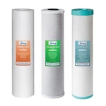 Ispring Whole House Water Filters W/ Sediment, Carbon Block, + Iron - Cartridges. Fixed Price $138.03.