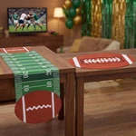 2 Pcs 18.5x71 Inch Football Court Table Runner Mat Sports Party Decor. Fixed Price $36.02.