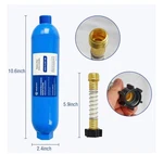 Hourleey 1 Pack Rv Inline Water Filter With 2 Flexible Hose Protector, Reduce Ba. Fixed Price $19.99.