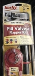 Korky 818mp Platinum Red Universal Fill Valve And Flapper Kit 2 Dia. In. New. Fixed Price $14.40.