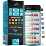 Jnw 7in1 Pool Test Strips, 100 Quick & Accurate Strips For Water, S.... Fixed Price $17.35.