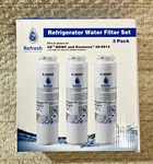 Refresh Refrigerator Water Filters, Fits Ge Mswf & Kenmore 46-9914 - 3 Pack. Fixed Price $24.95.