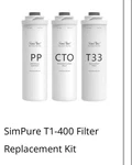 Simpure T1-400uv Tankless Reverse Osmosis Water Filter Cartridge Replacement Kit. Fixed Price $37.49.