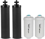 4 Pack Set-berkey Pf-2 Fluoride Water Filters And Berkey Black Carbon Bb9-2. Fixed Price $81.95.