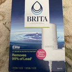 Brita Faucet Mount Elite System & Water Filter Chrome Removes 99% Lead New, Open. Fixed Price $8.00.