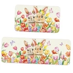 Tinideya Easter Bunny Kitchen Rugs And Mats Set Of 2 Rabbit Egg Non Slip Floor. Fixed Price $29.91.