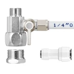 Haochen Feed Water Adapter Line Splitter 3/8"x3/8"x1/4" Brass With Quick C. Fixed Price $27.23.