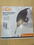 Brand New, Hdx 10-cup Large Water Filter Pitcher With 2 Filters, Bpa Free. Fixed Price $15.99.