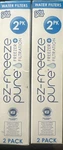 (2 Packs) Ez-freeze Pure Water Filter Replacements 2pk 9303-blue New. Fixed Price $18.79.