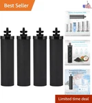 4 Black Carbon Filter Pack For Berkey Systems Clean Drinking Water Redefined. Fixed Price $63.15.