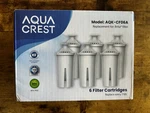 Aqua Crest Aqk-cf06a Brita Replacement Water Filters 6 Pack New Open Box. Fixed Price $15.00.