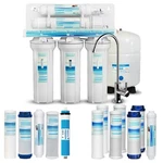 Geekpure 5 Stage Reverse Osmosis Ro Water Filter System - Free 7 Filters 75gpd. Fixed Price $169.99.