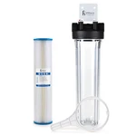 Well Water 20" Filtration Sediment System Pleated Washable Filter, 1" Ports. Fixed Price $149.99.