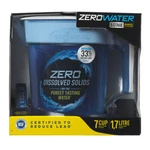 Zerowater Zp-007rp Ready-pour 7 Cups Blue Water Filtration Pitcher. Fixed Price $33.86.