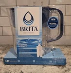 New Sealed Brita Denali 6-cup Water Filter Pitcher - Blue Lid Model 0b62/0b03. Fixed Price $24.87.