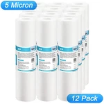 12 Pack 5 Micron 10x2.5" Sediment Water Filter For Aqua-pure Ap11t, Ap101t Ap110. Fixed Price $34.99.
