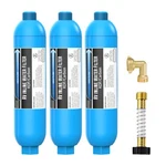 Lifefilter Rv Inline Water Filter W/ Solid Brass 90 Hose Elbow, 3pack. Fixed Price $48.50.